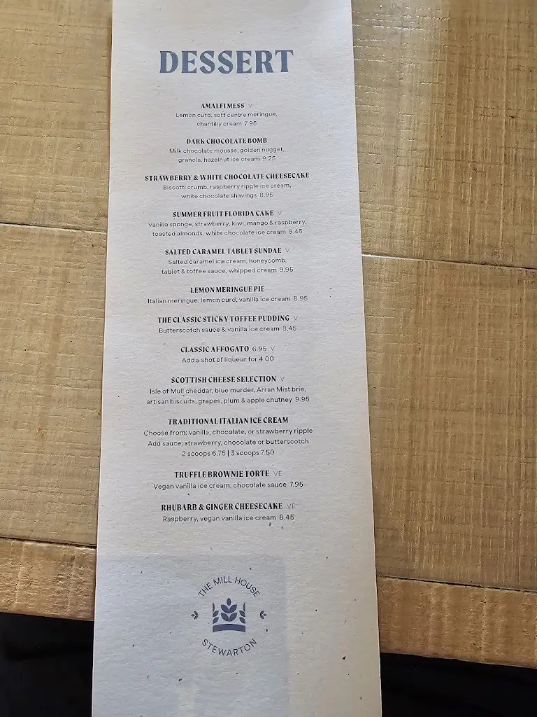 Menu_The Mill House_Beith_image_2