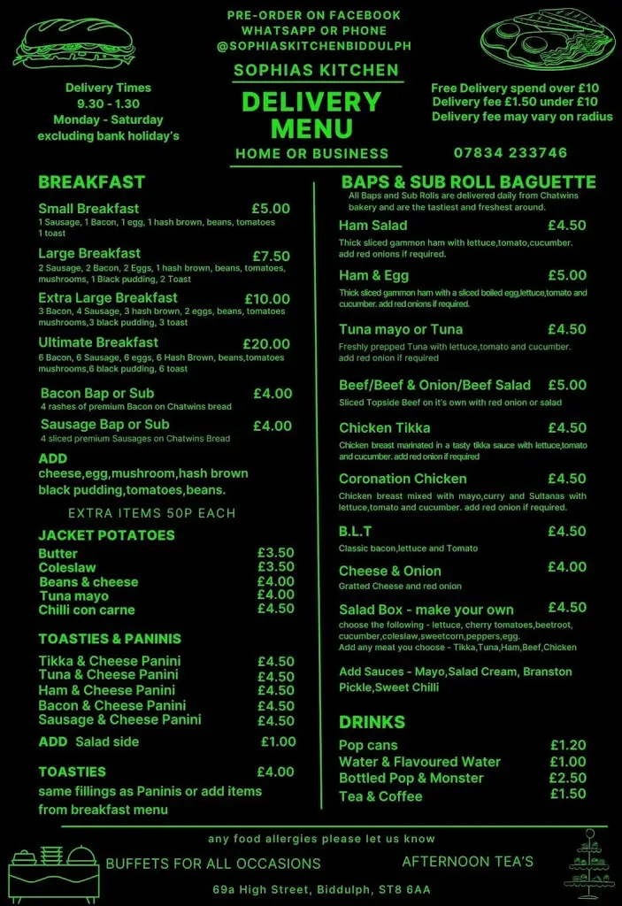 Menu_Sophias Kitchen Biddulph_Biddulph_image_1