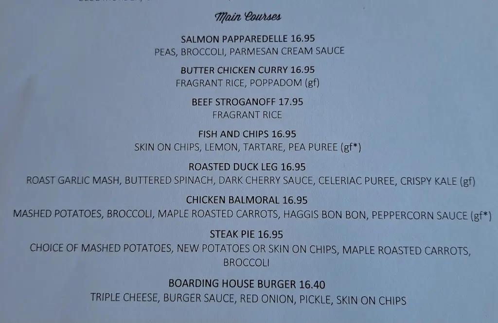 Menu_The Boarding House_Beith_image_2