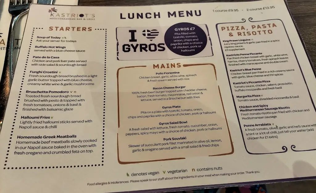 Menu_Kastriot's Mediterranean Bar & Grill_Bargeddie_image_1