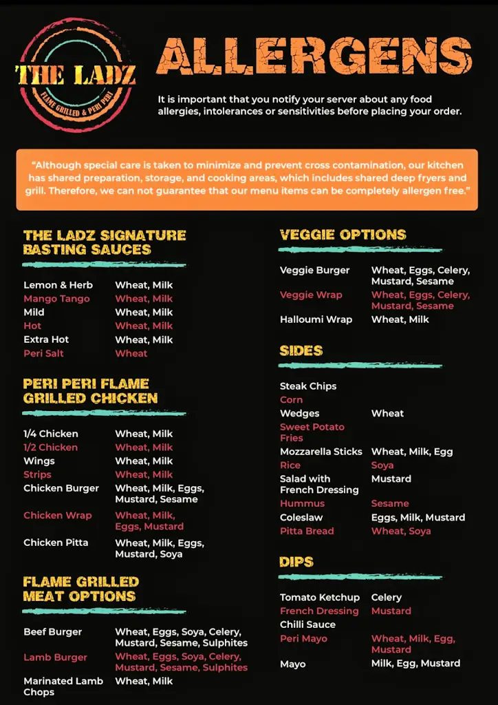 Menu_The Ladz Coatbridge_Bargeddie_image_1