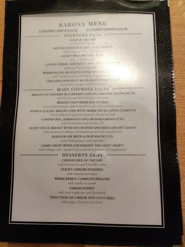 Menu_The Barony_Biggar_image_1