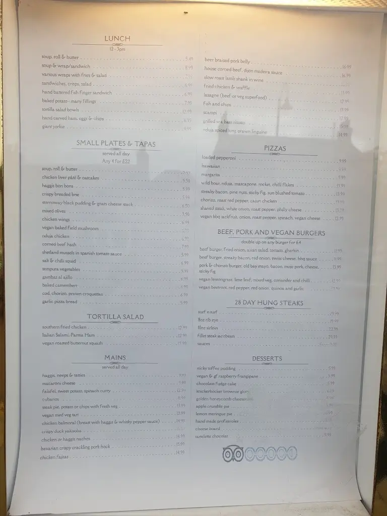 Menu_The Crown Inn_Biggar_image_3