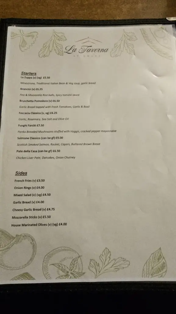 Menu_La Taverna_Aviemore_image_2