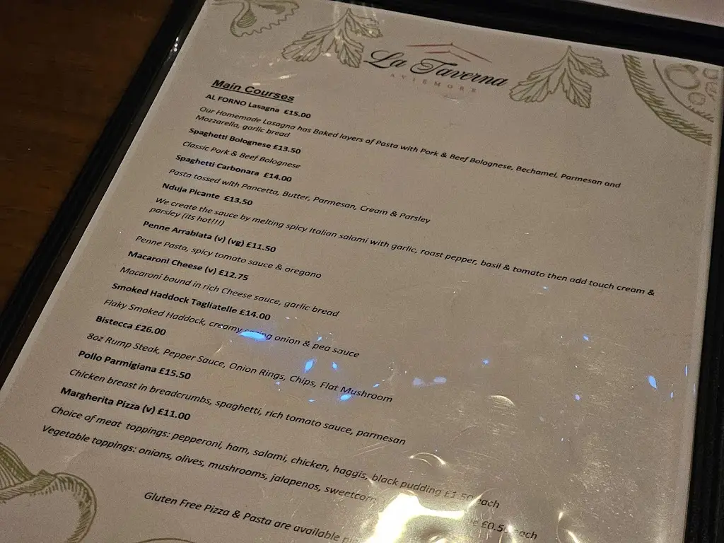 Menu_La Taverna_Aviemore_image_3
