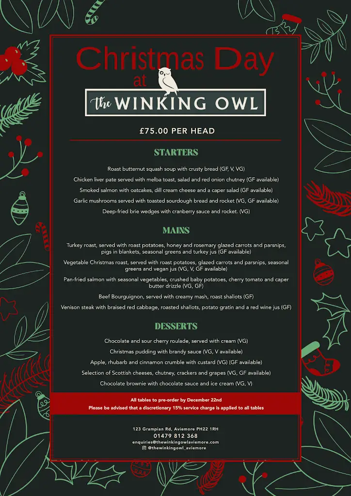 Menu_The Winking Owl, Craft Ale Pub & Bar_Aviemore_image_1