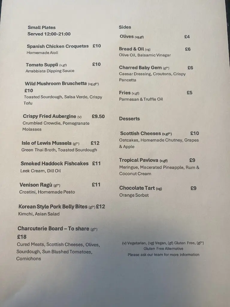 Menu_Delaneys' Restaurant_Aviemore_image_1