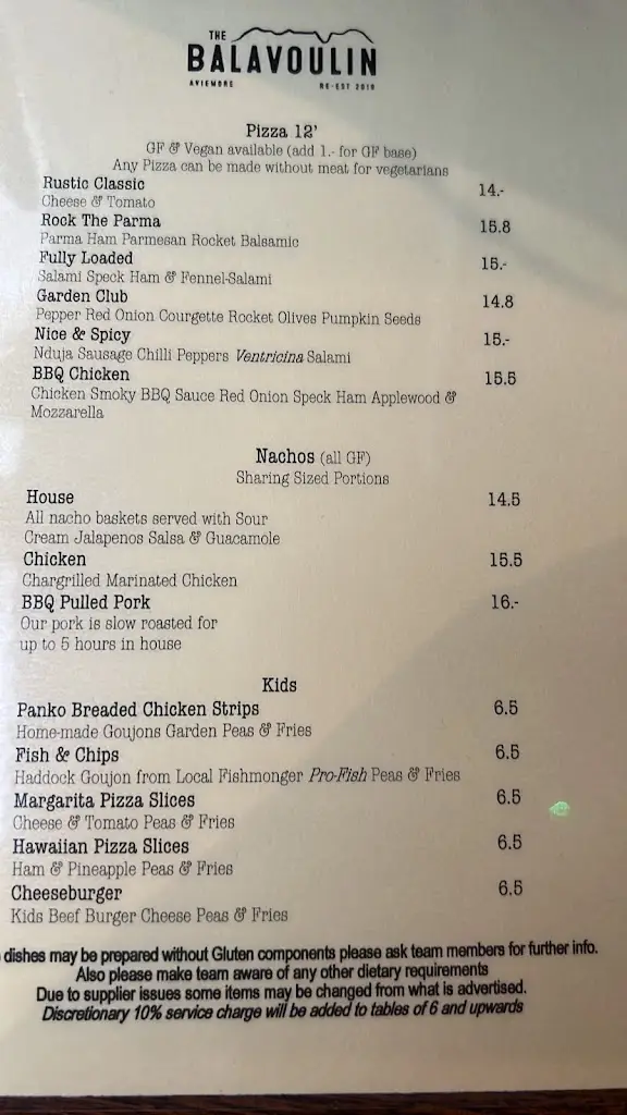 Menu_The Balavoulin_Aviemore_image_4