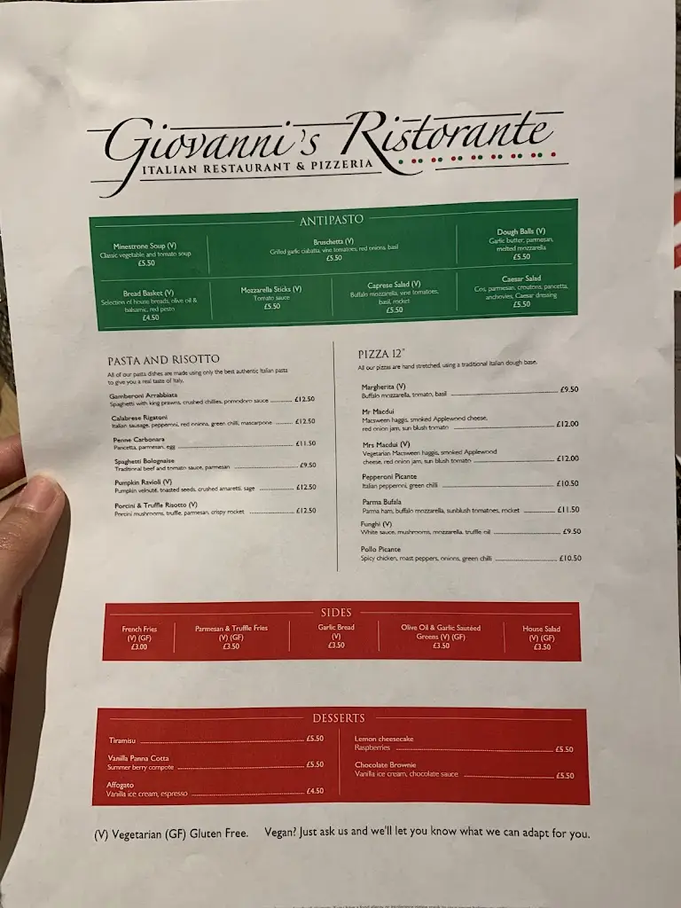 Menu_Giovanni's Ristorante_Aviemore_image_2