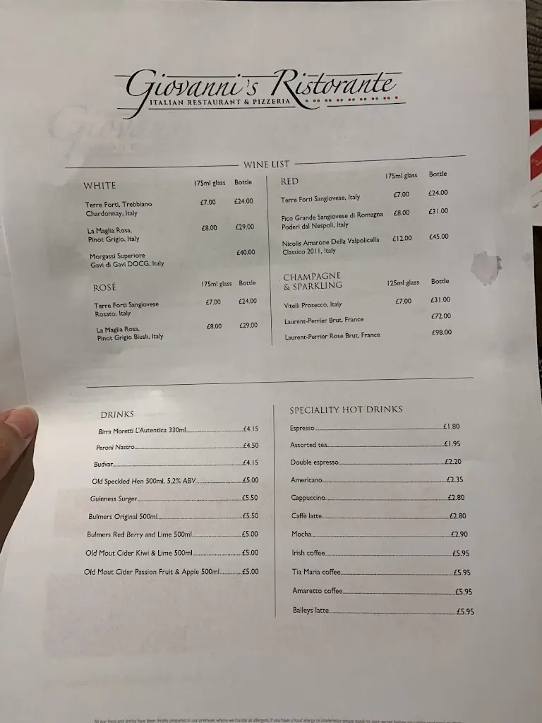 Menu_Giovanni's Ristorante_Aviemore_image_3