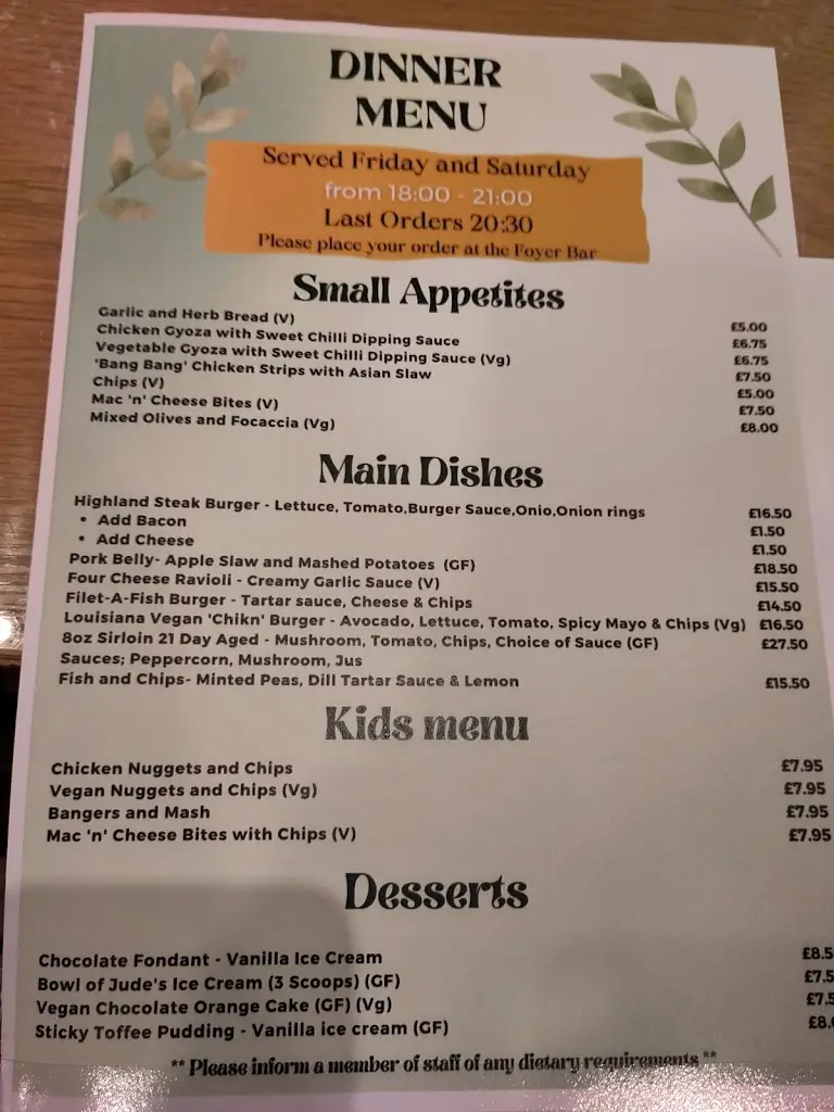 Menu_The Inverdruie Restaurant_Aviemore_image_2