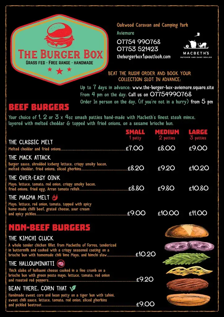 Menu_The Burger Box Aviemore_Aviemore_image_2