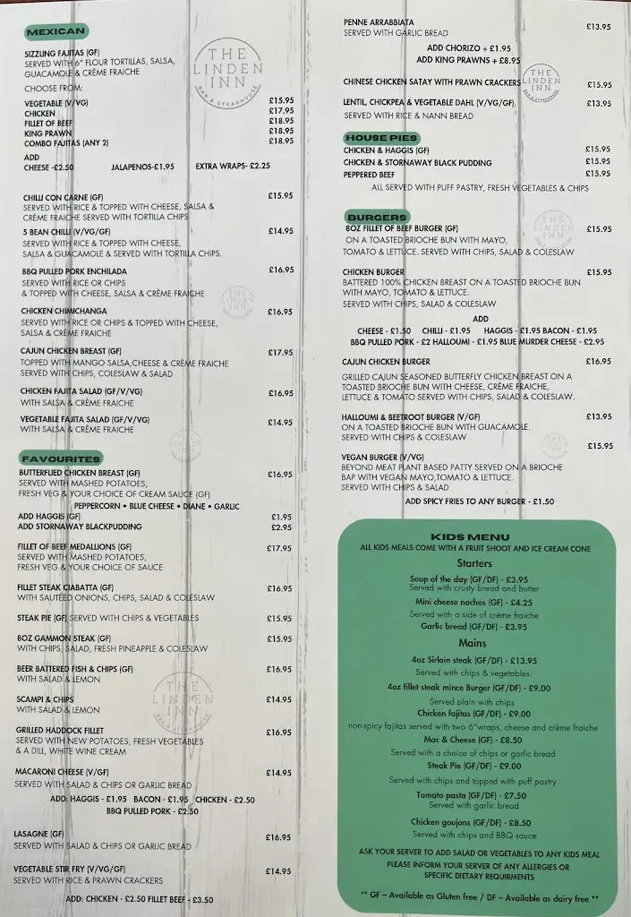 Menu_The Linden Inn Bar & Steakhouse_Bannockburn_image_1