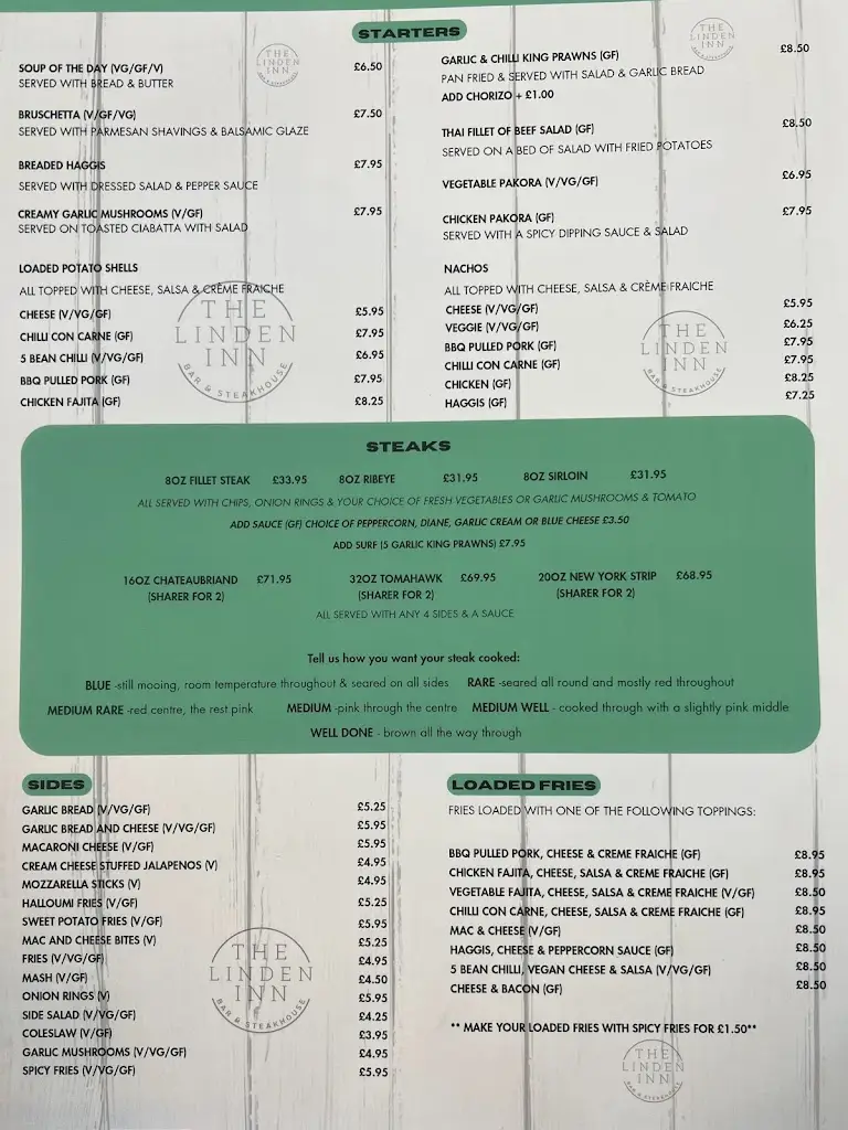 Menu_The Linden Inn Bar & Steakhouse_Bannockburn_image_2