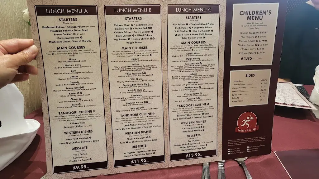 Menu_Indian Cottage_Bannockburn_image_3