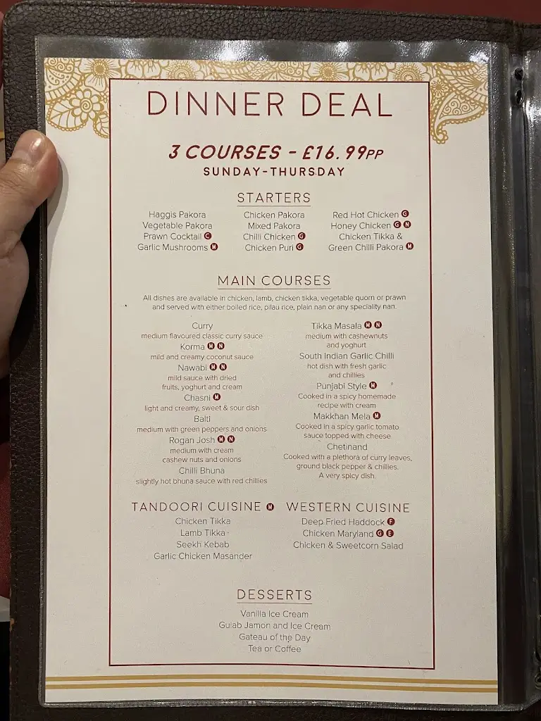 Menu_Indian Cottage_Bannockburn_image_4