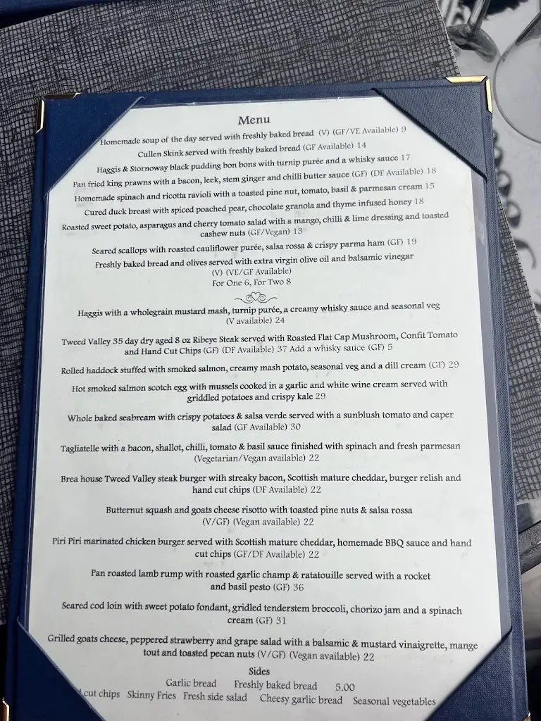 Menu_Brea - Scottish Restaurant_Bannockburn_image_1