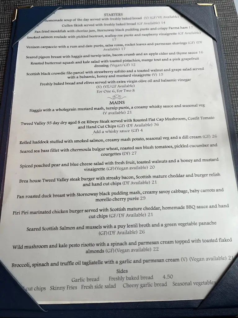 Menu_Brea - Scottish Restaurant_Bannockburn_image_3