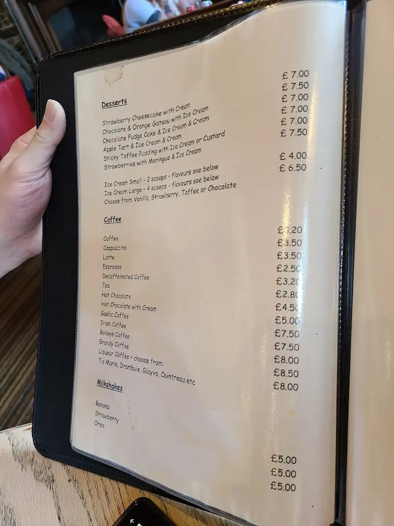 Menu_The Portcullis_Bannockburn_immagine_4