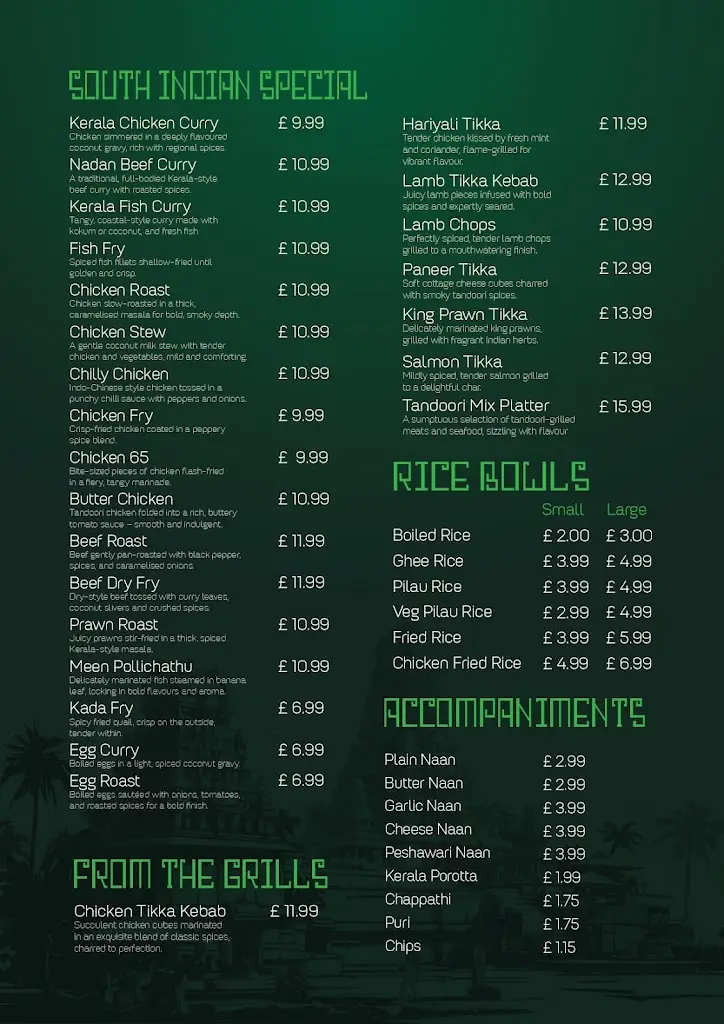 Menü_Flames of india stirling_Bannockburn_Bild_1