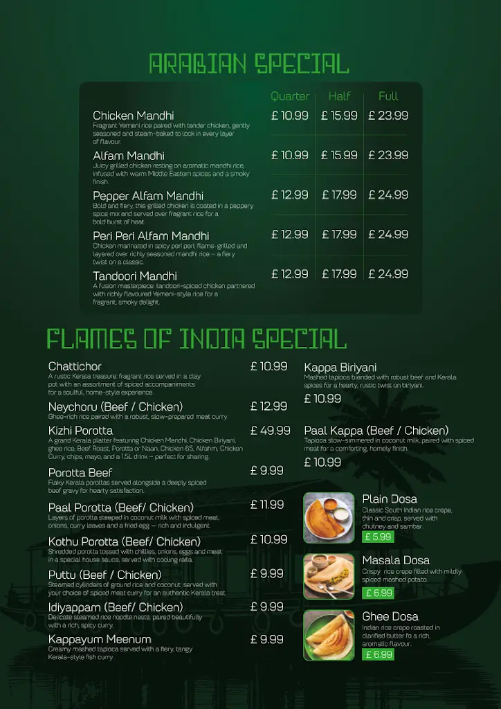 Menü_Flames of india stirling_Bannockburn_Bild_3