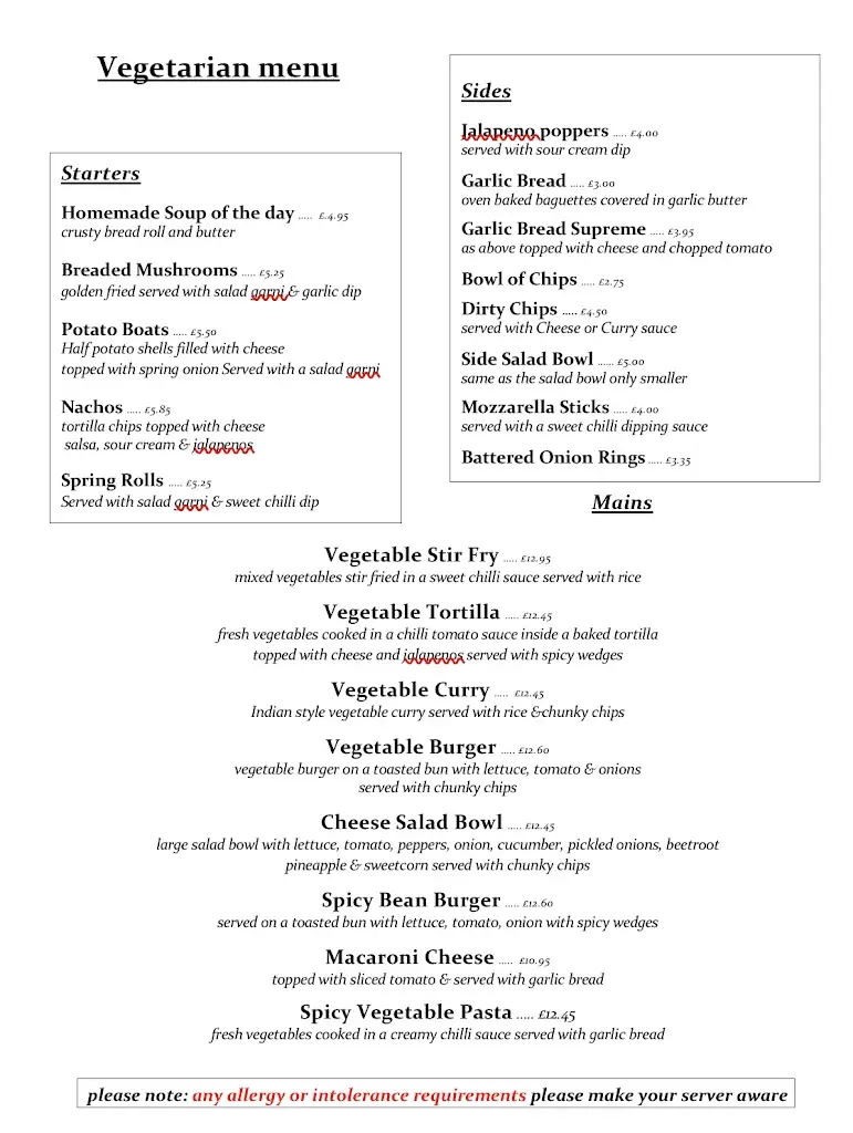 Menu_The Village Inn_Bridge of Earn_image_2