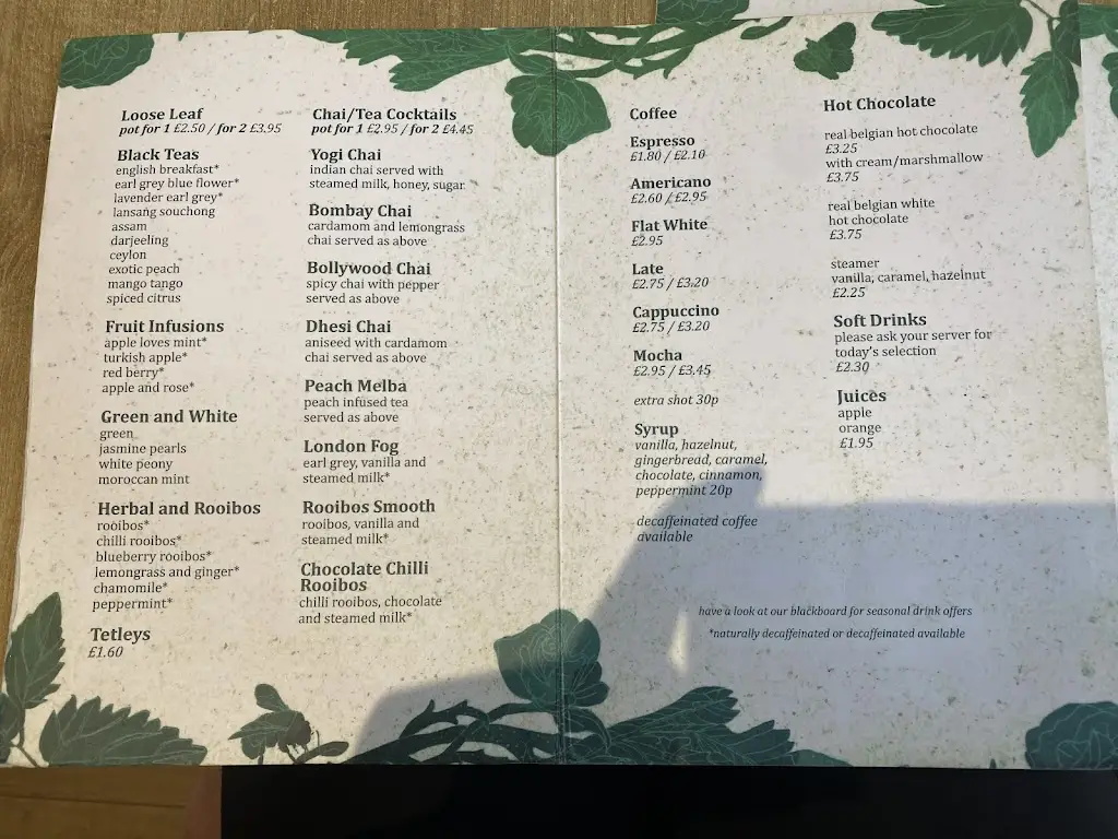 Menu_The Hidden Teahouse_Bothwell_immagine_1
