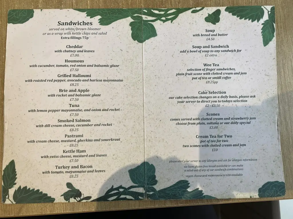 Menu_The Hidden Teahouse_Bothwell_immagine_2