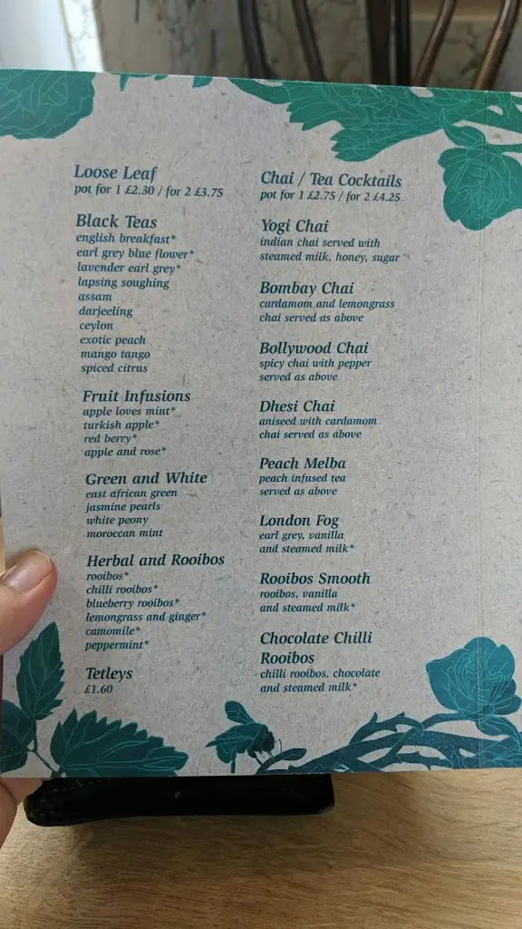 Menu_The Hidden Teahouse_Bothwell_immagine_4