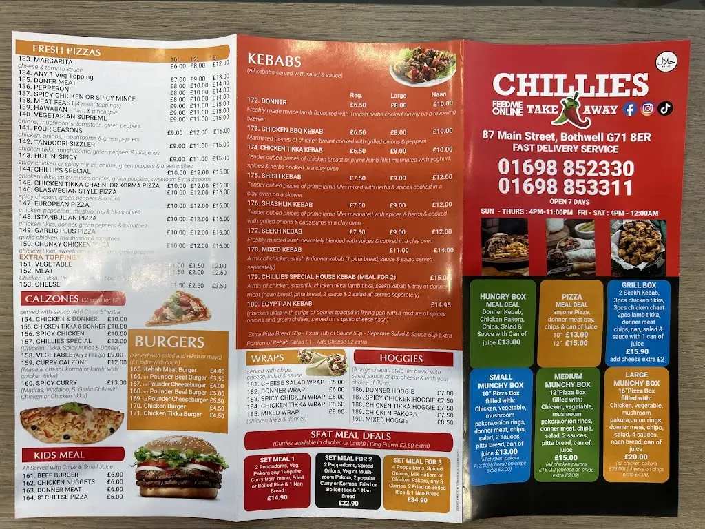 Menu_Chillies Bothwell_Bothwell_imagen_1