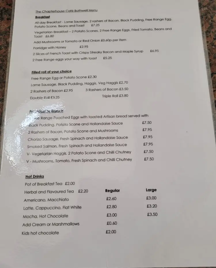 Menu_The Chapterhouse Cafe_Bothwell_image_1