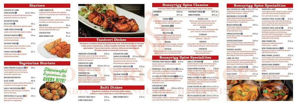 Menu_Bonnyrigg Spice_Bonnyrigg_image_1