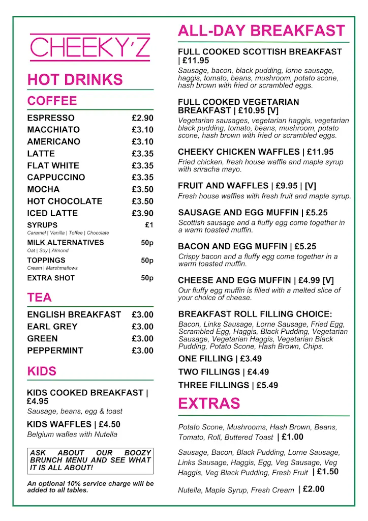 Menu_Cheeky'z Bar & Grill_Bonnyrigg_image_4