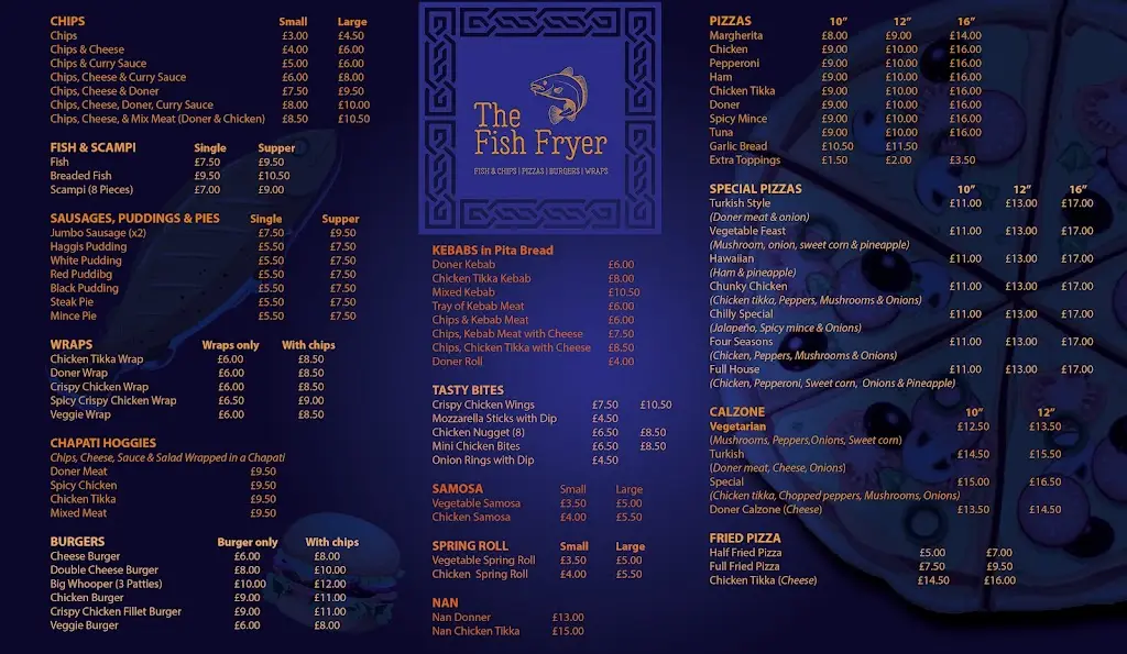 Menu_The Fish Fryer_Brora_image_1