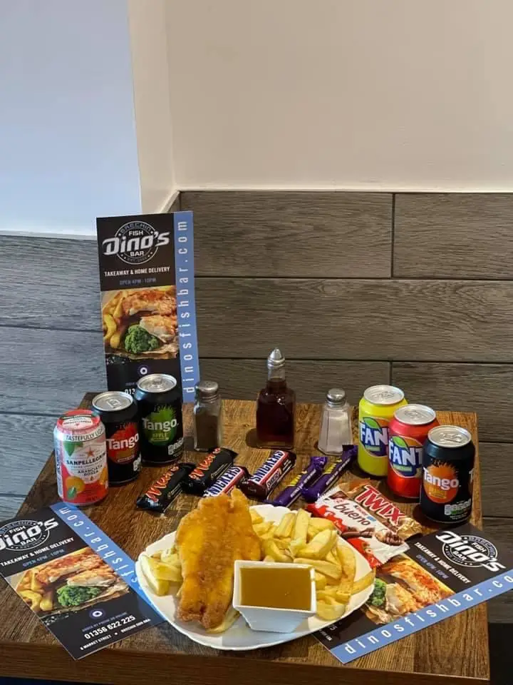 Dinos Fish Bar restaurant in Brechin