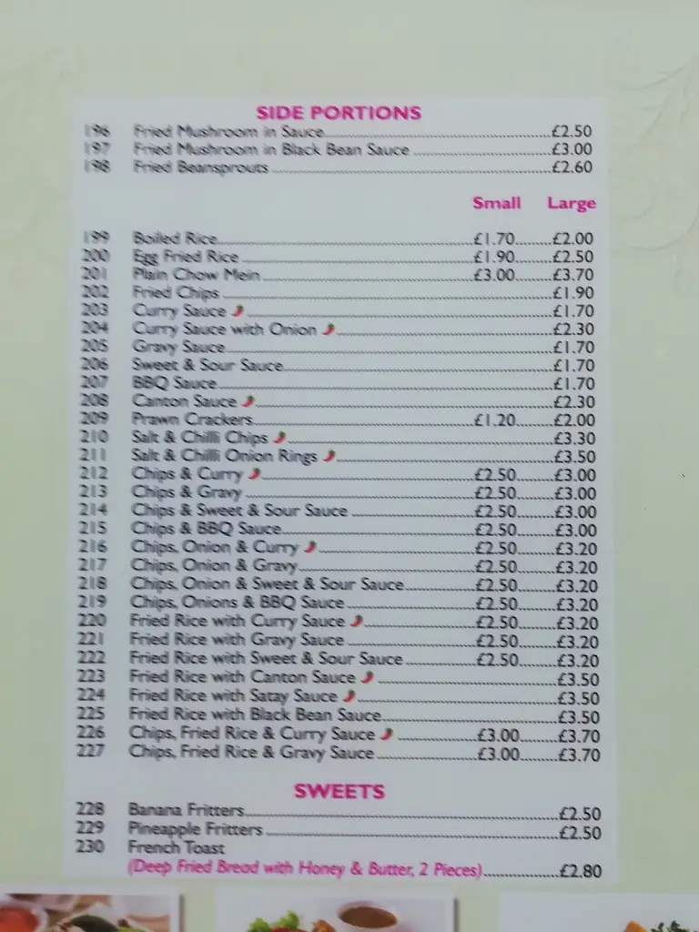 Menu_The New Diamond_Brechin_image_3