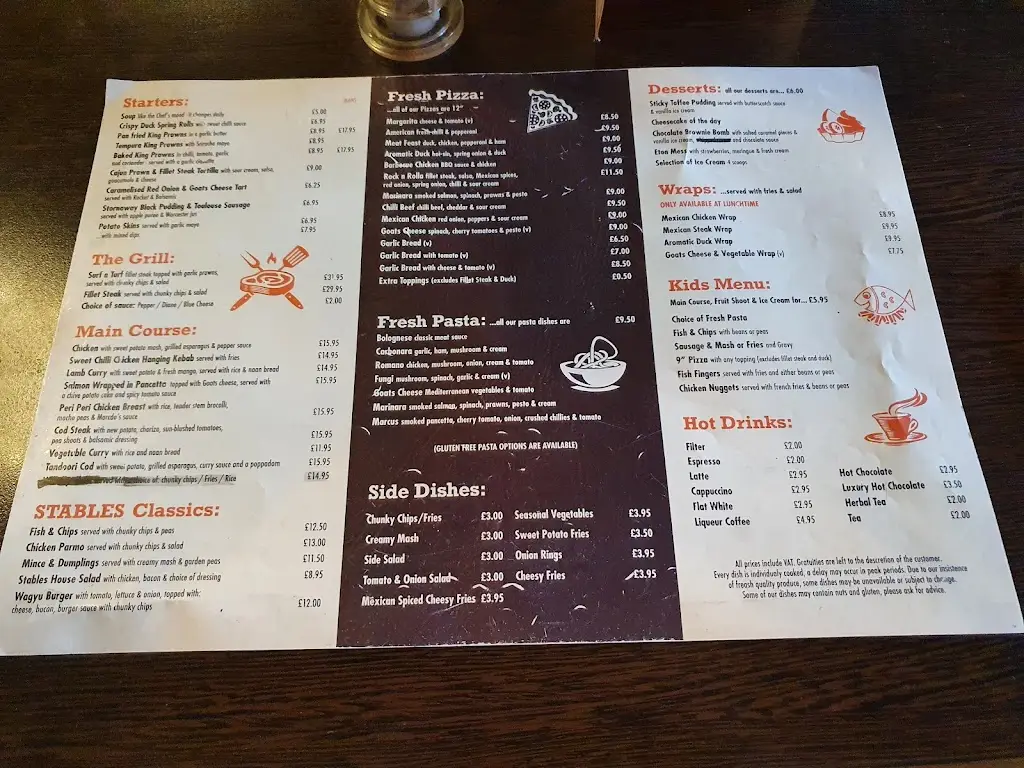 Menu_The Stables_Billingham_image_3