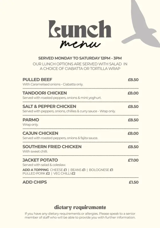 Menu_The Merlin Billingham_Billingham_image_3