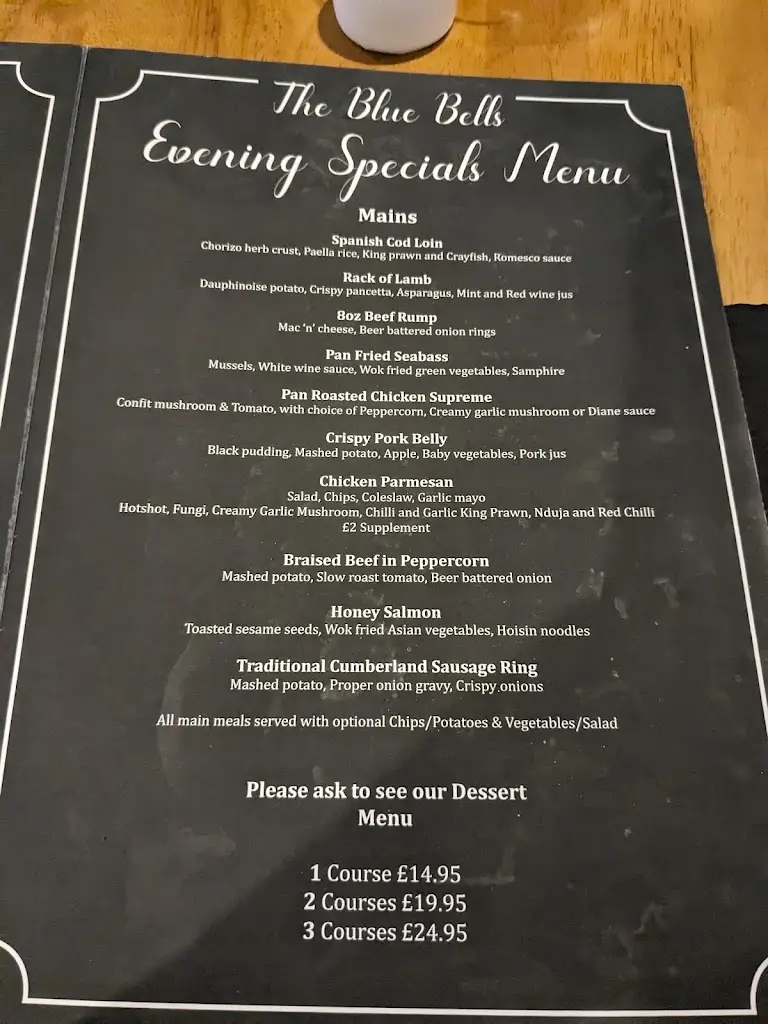 Menu_The Blue Bells_Billingham_image_3