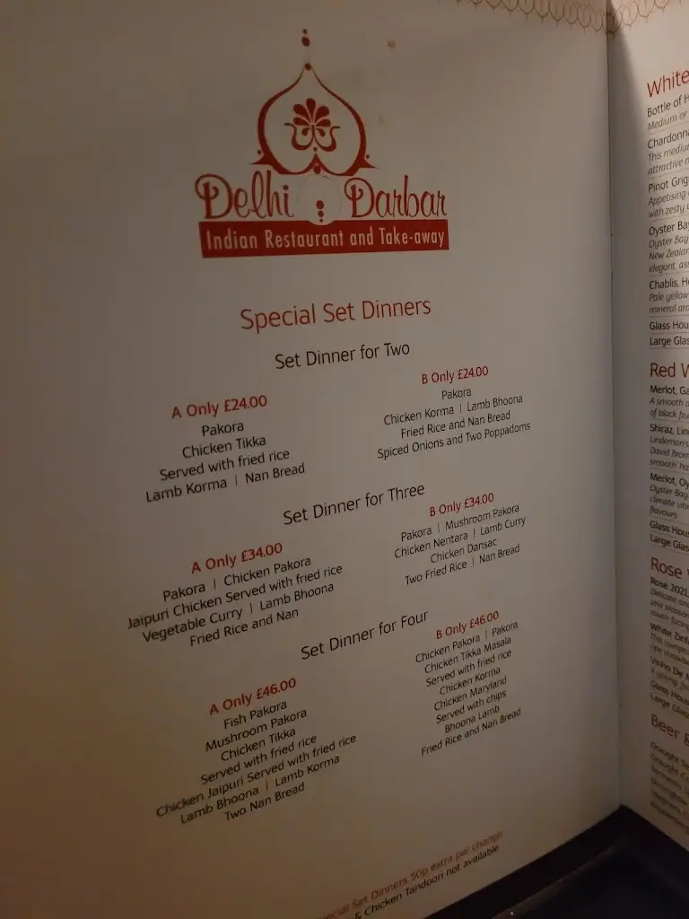 Menu_Delhi Darbar_Bishopbriggs_immagine_2