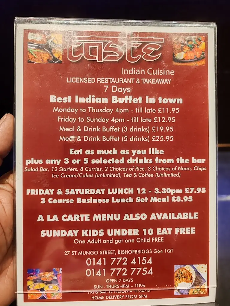 Menu_Taste Indian Cusine_Bishopbriggs_image_1