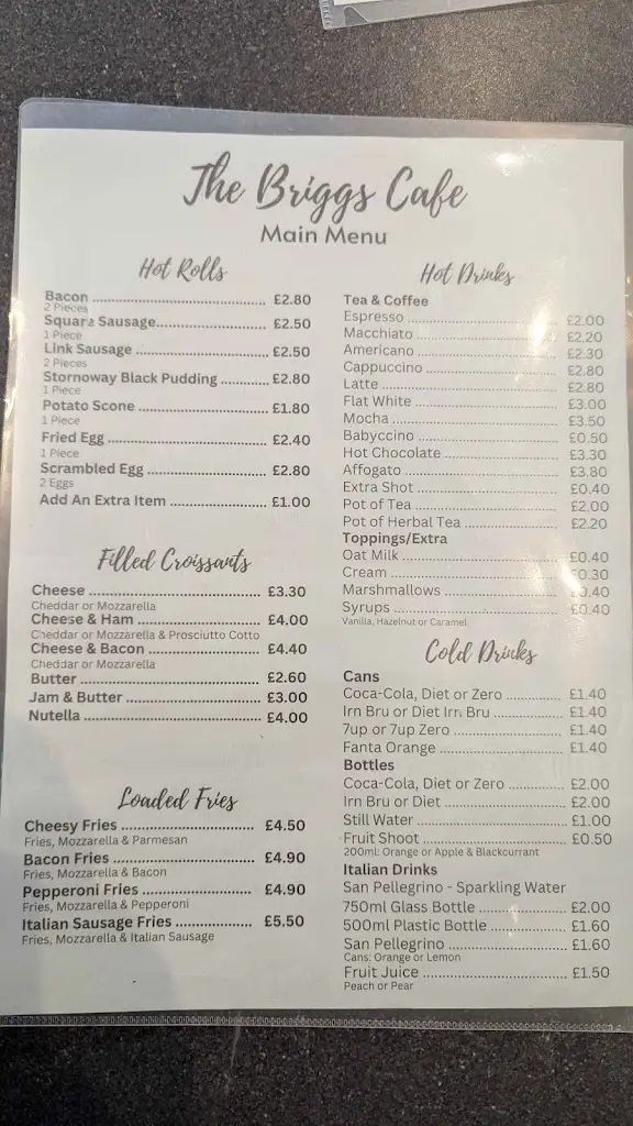Menu_The Briggs Cafe_Bishopbriggs_image_1