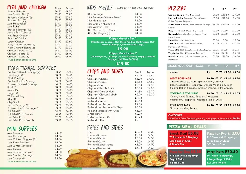 Menu_Gianni's_Bishopbriggs_immagine_1