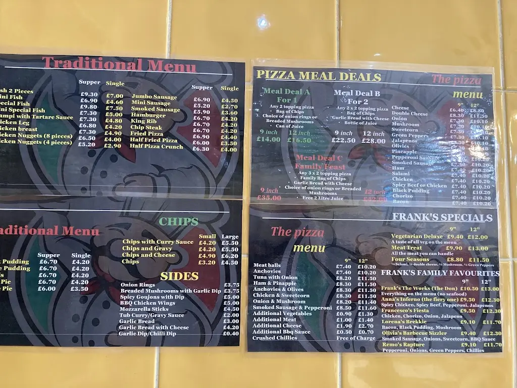 Menu_Franks Fish Chips & Pizza Place_Bishopbriggs_immagine_2