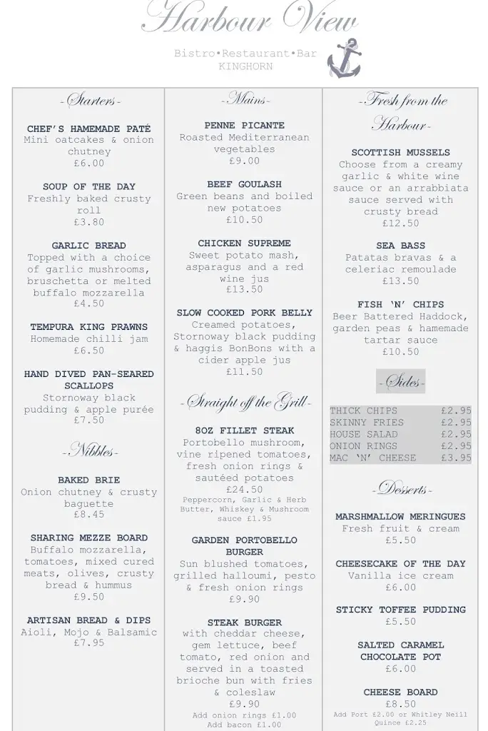 Menu_The Harbour View Kinghorn Ltd_Burntisland_image_3