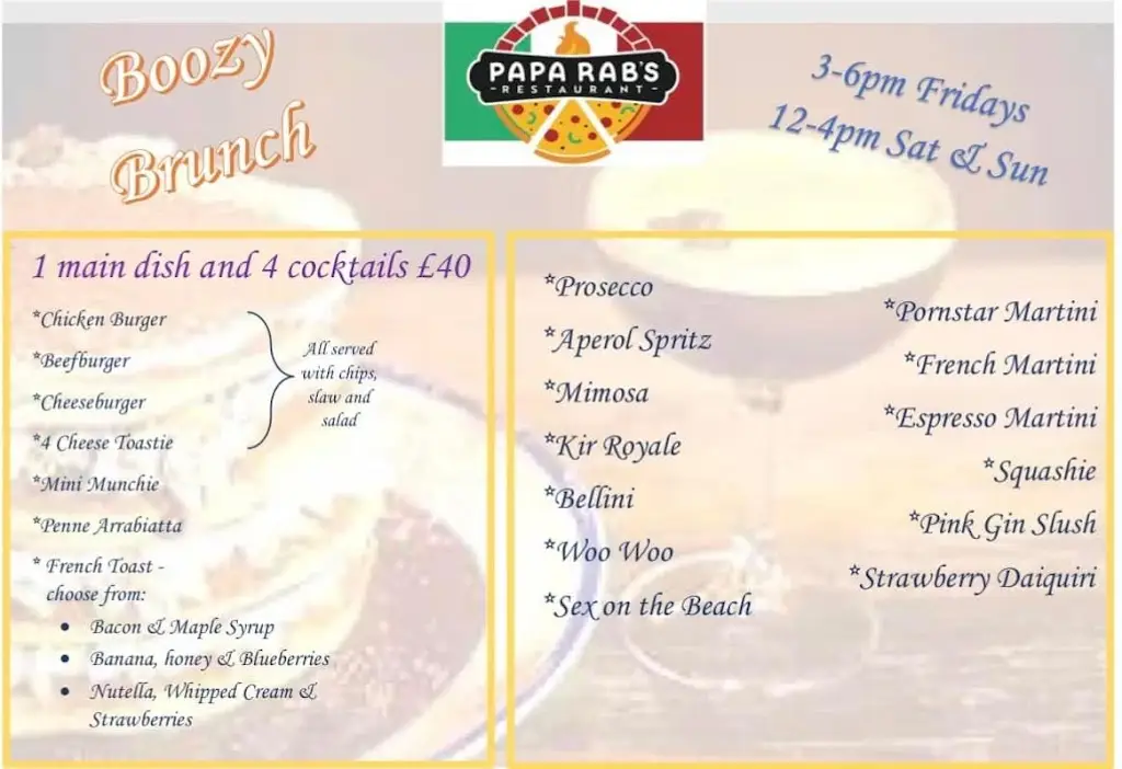 Menu_Papa Rab’s Restaurant, Takeaway & Bar_Cairnryan_immagine_3