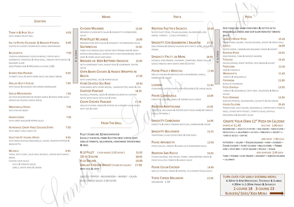 Menu_Landos Restaurant_Cairnryan_image_2