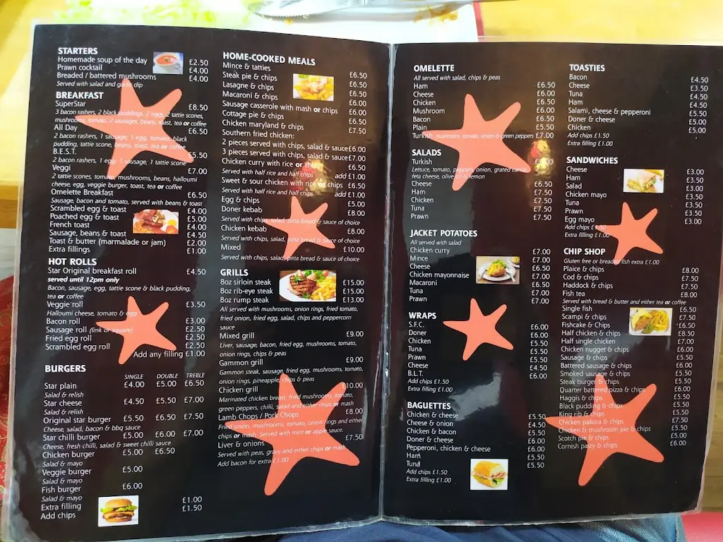 Menu_Starfish Restaurant_Cairnryan_image_1