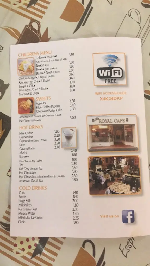 Menu_The Royal Cafe_Cairnryan_image_4