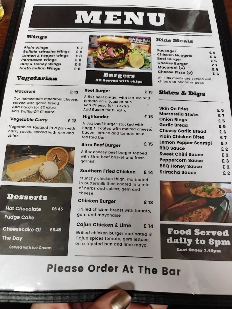 Menu_The Pub_Cairnryan_image_4